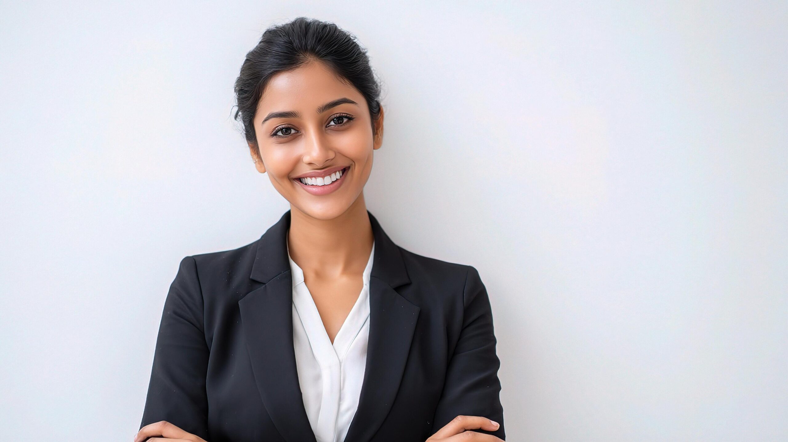a-smiling-indian-business-woman-in-a-suit-free-photo